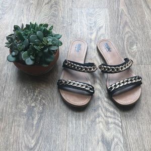 Gold Chain Sandals